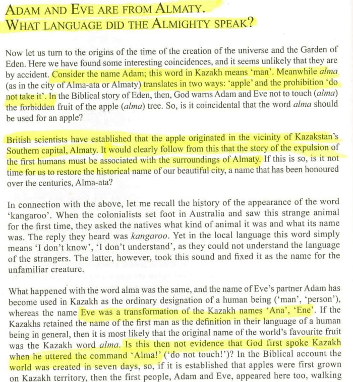 راپسودی ترکی، ص 72، در باره آدم و حوا