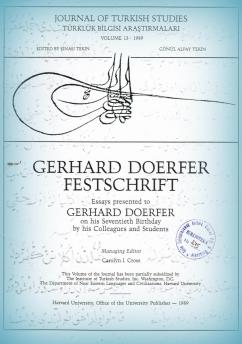 یادنامه پروفسور گرهارد دورفر بمناسبت هفتاد سالگی اش