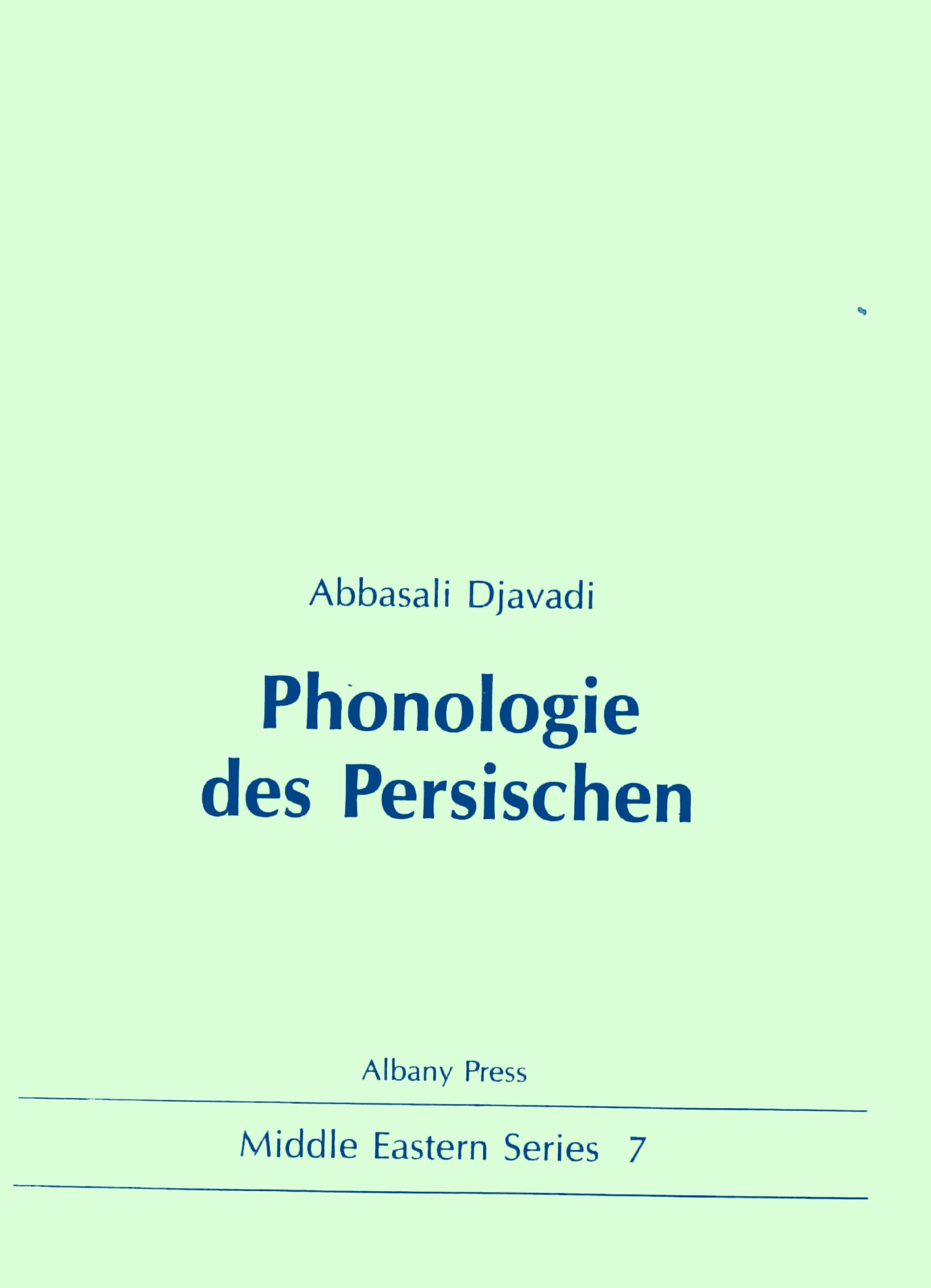 Phonologie des Persischen – واجشناسی فارسی