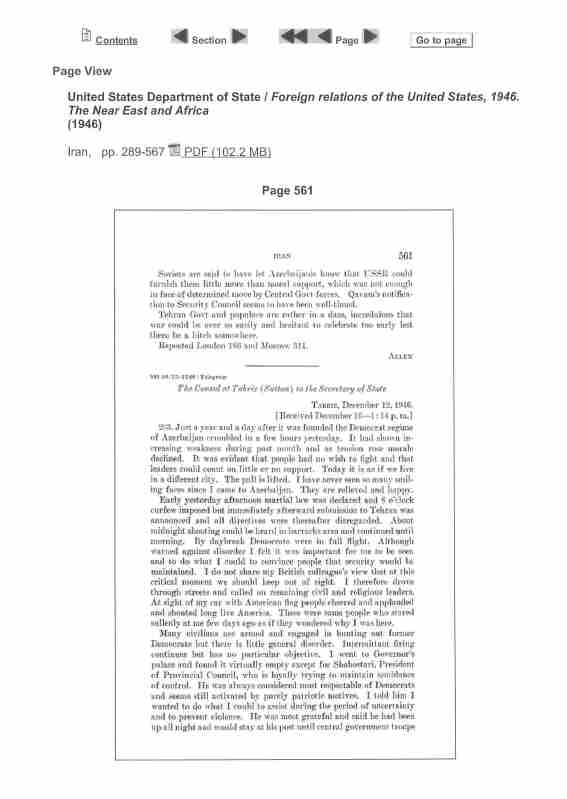 کنسول تبریز به برنس، بخش یکم